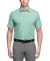 VAN HEUSEN POPLIN SOLID SHORT-SLEEVE DRESS SHIRT