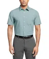 VAN HEUSEN POPLIN SOLID SHORT-SLEEVE DRESS SHIRT