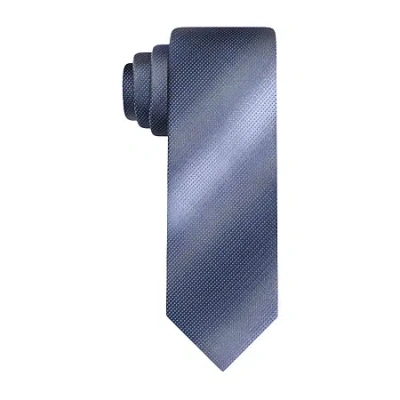 Van Heusen Purple Shaded Micro Geometric Tie In Blue
