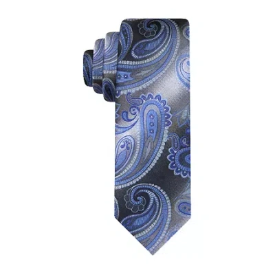 Van Heusen Purple Shaded Paisley Tie In Neutral