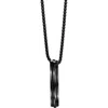Van Heusen Rectangular Bar Pendant Necklace In Black