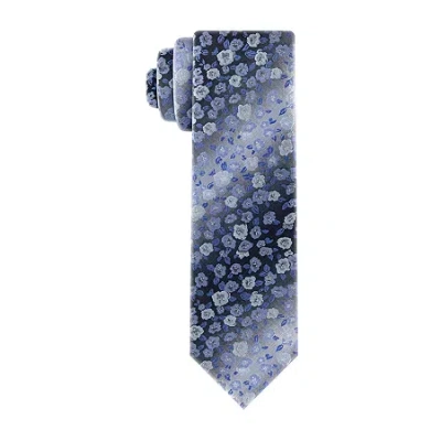 Van Heusen Shaded Floral Tie In Blue
