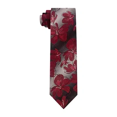 Van Heusen Shaded Floral Tie In Red