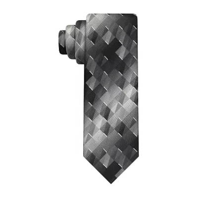 Van Heusen Shaded Geometric Tie In Black