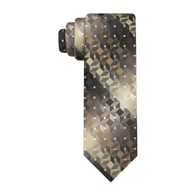 Van Heusen Shaded Geometric Tie In Brown