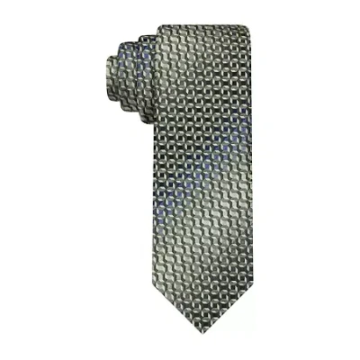 Van Heusen Shaded Geometric Tie In Green