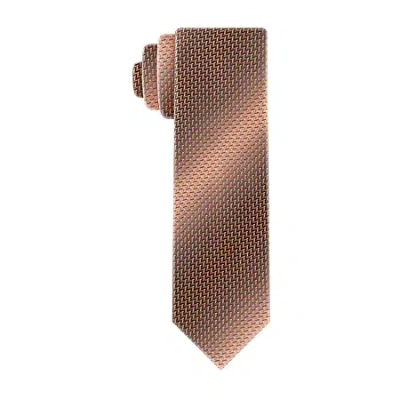 Van Heusen Shaded Geometric Tie In Brown