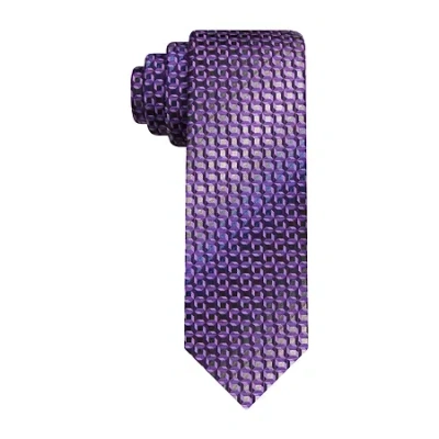 Van Heusen Shaded Geometric Tie In Purple