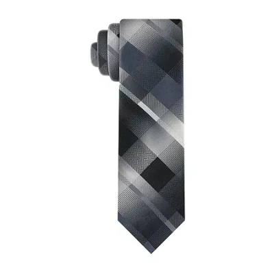 Van Heusen Shaded Grid Tie In Black