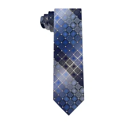Van Heusen Shaded Grid Tie In Blue