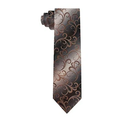 Van Heusen Shaded Scroll Tie In Brown