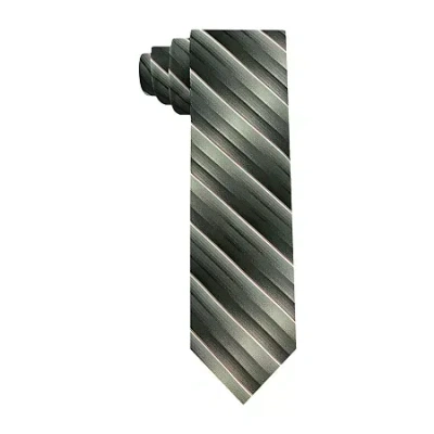 Van Heusen Shaded Striped Tie In Green