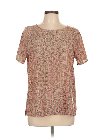 Pre-owned Van Heusen Short Sleeve Blouse In Orange