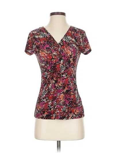 Pre-owned Van Heusen Short Sleeve T-shirt In Brown