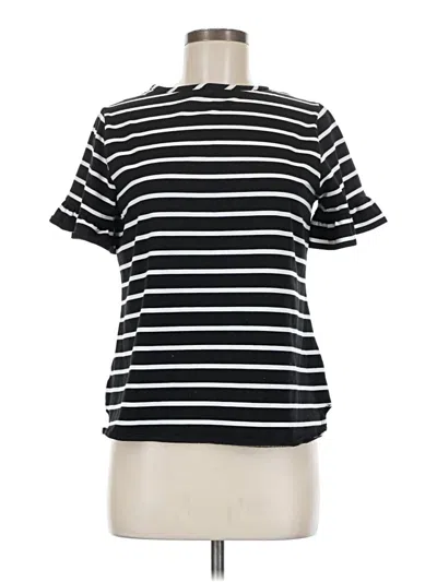 Pre-owned Van Heusen Short Sleeve T-shirt In Black