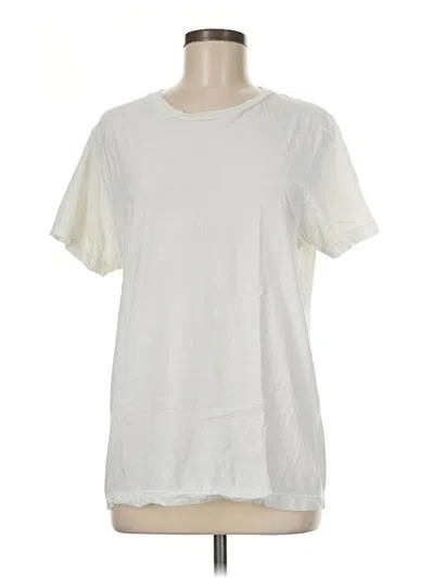 Pre-owned Van Heusen Short Sleeve T-shirt In Ivory