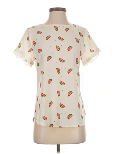 Pre-owned Van Heusen Short Sleeve T-shirt In White