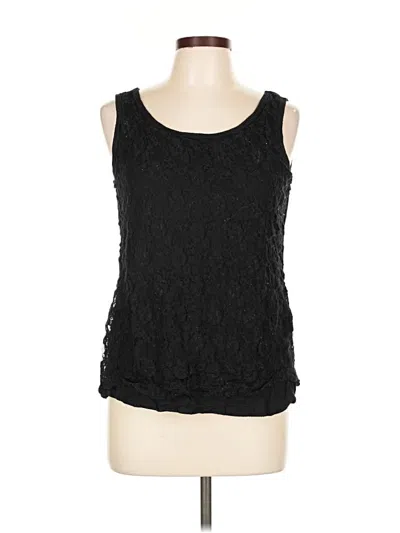 Pre-owned Van Heusen Sleeveless Blouse In Black