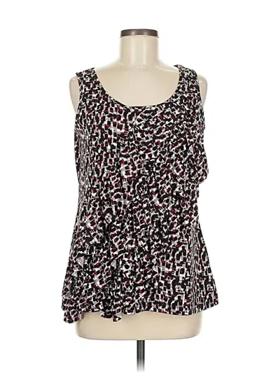 Pre-owned Van Heusen Sleeveless Blouse In Black