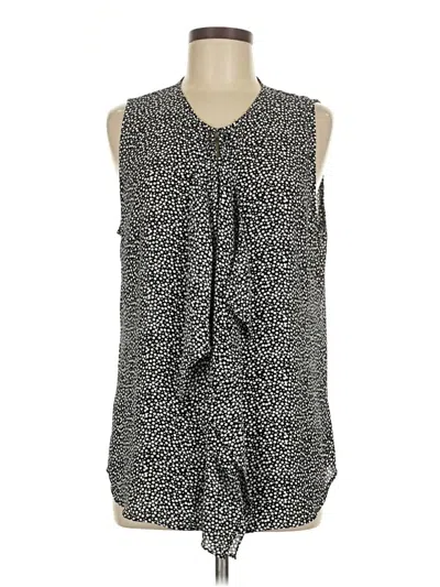 Pre-owned Van Heusen Sleeveless Blouse In Black