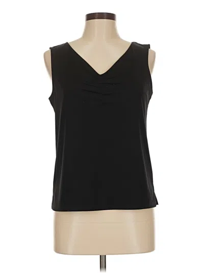 Pre-owned Van Heusen Sleeveless Blouse In Black