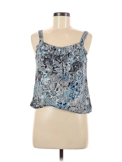 Pre-owned Van Heusen Sleeveless Blouse In Blue
