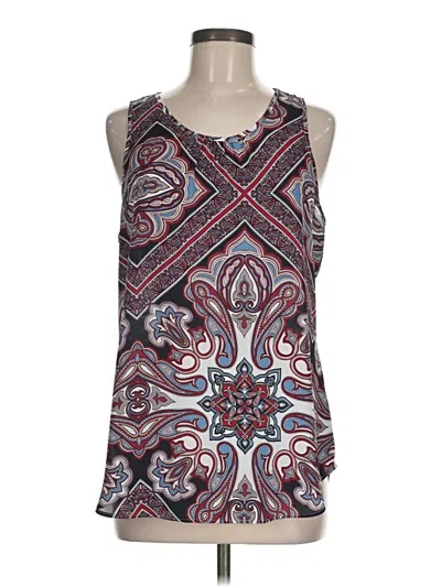 Pre-owned Van Heusen Sleeveless Blouse In Blue