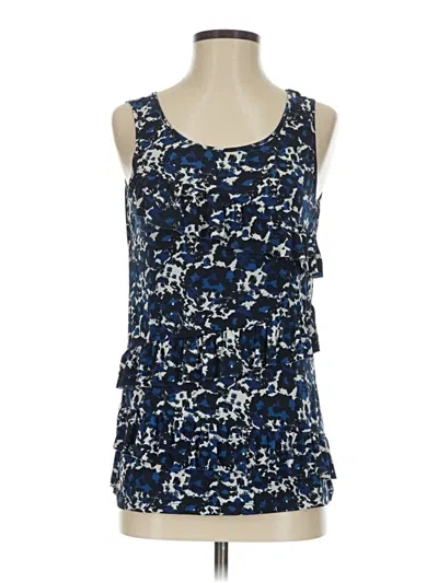 Pre-owned Van Heusen Sleeveless Blouse In Blue