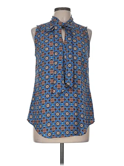 Pre-owned Van Heusen Sleeveless Blouse In Blue