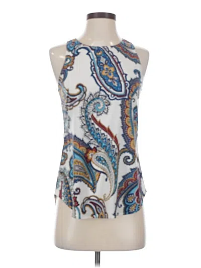Pre-owned Van Heusen Sleeveless Blouse In Ivory