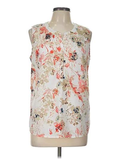 Pre-owned Van Heusen Sleeveless Blouse In Ivory