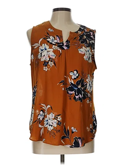 Pre-owned Van Heusen Sleeveless Blouse In Orange