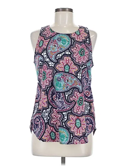 Pre-owned Van Heusen Sleeveless Blouse In Purple