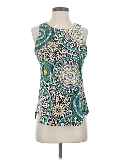 Pre-owned Van Heusen Sleeveless Blouse In Teal