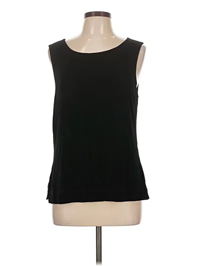 Pre-owned Van Heusen Sleeveless Top Black Scoop Neck Tops