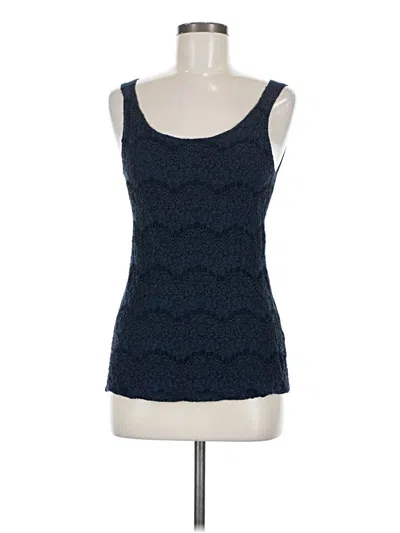 Pre-owned Van Heusen Sleeveless Top Blue Sweetheart Neckline Tops