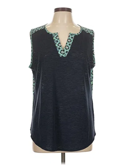 Pre-owned Van Heusen Sleeveless T-shirt In Blue