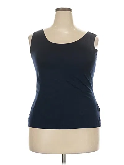Pre-owned Van Heusen Sleeveless T-shirt In Blue