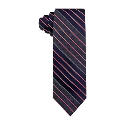 Van Heusen Striped Tie In Gray