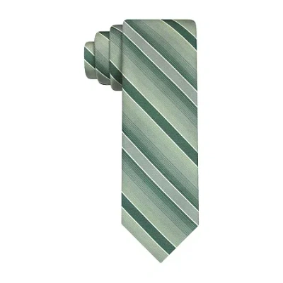 Van Heusen Striped Tie In Green