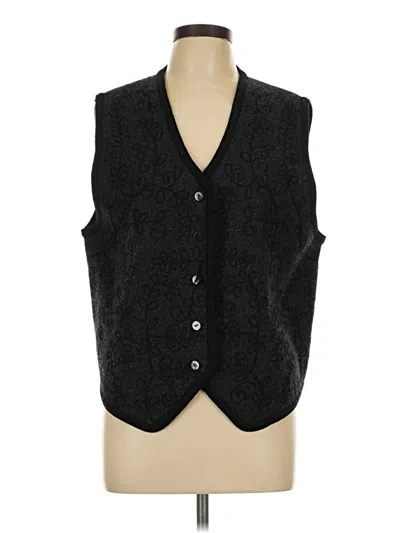 Pre-owned Van Heusen Sweater Vest In Black