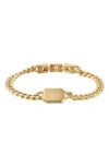 Van Heusen Tag Cuban Chain Bracelet