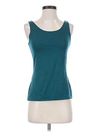 Pre-owned Van Heusen Tank Top Teal Strapless Neckline Tops