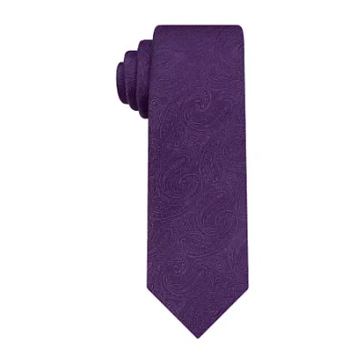 Van Heusen Tonal Paisley Tie In Purple