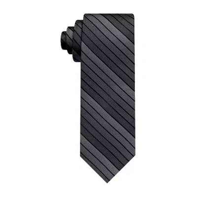 Van Heusen Tonal Striped Tie In Gray