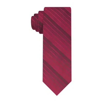 Van Heusen Tonal Striped Tie In Pink
