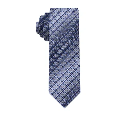 Van Heusen Traveler Geometric Tie In Blue