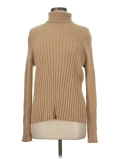 Pre-owned Van Heusen Turtleneck Sweater In Tan