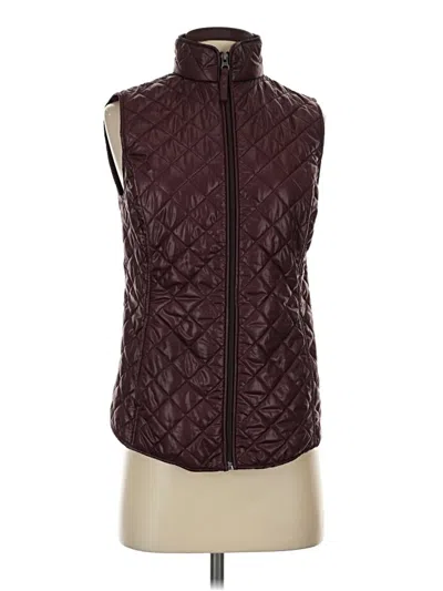 Pre-owned Van Heusen Vest In Burgundy
