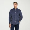 Van Heusen Weekend Mens Long Sleeve Regular Fit Wrinkle Free Button-down Shirt In Blue